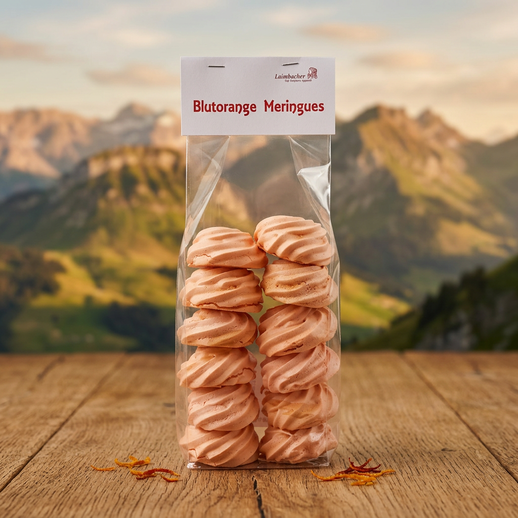 Aroma-Meringues «Blutorange»